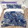 Death Pattern Bedding uilt Set uilt Cover Pillowcase Home Decoration Birthday Gift (1 * duvet cover + 2 * pillowcase  without core)57