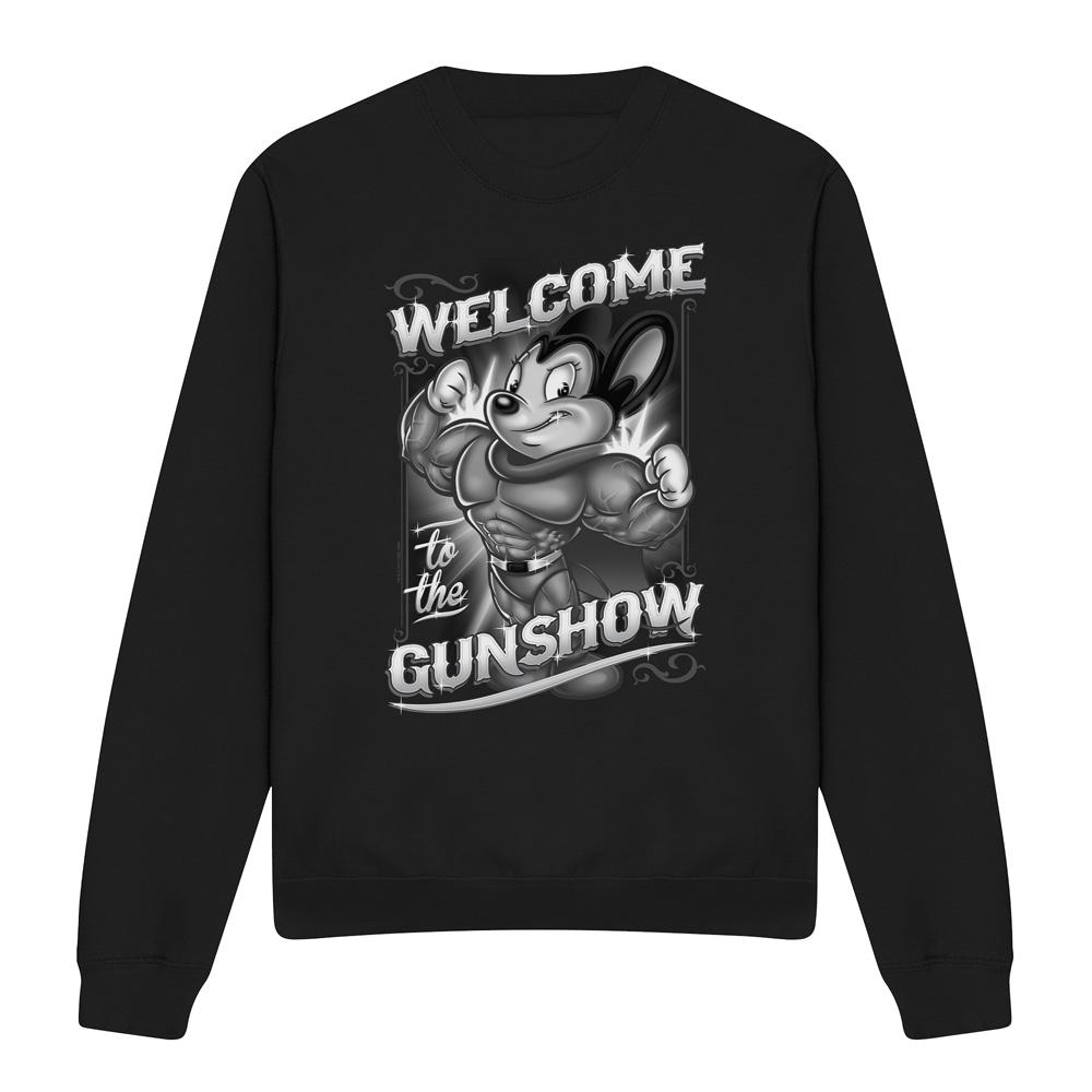 Mighty Mouse Unisex Adult Mighty Gunshow Sweatshirt