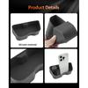 CDEFG 2PCS for 2024 2025 2026 Toyota Grand Highlander Accessories Rear Door Handle Insert Pocket Organizer Storage Box