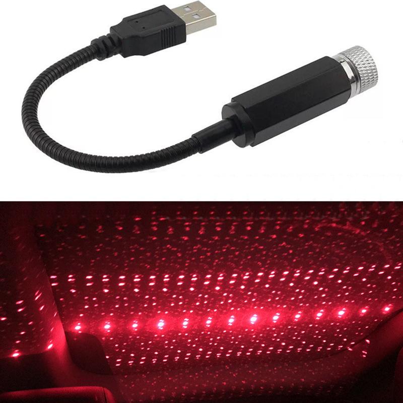 USB Auto Projektor LED Sternenhimmel Projektor Licht Romantisches Autozubehör Innenraum Dekoration Autodach Himmel Sternenlicht