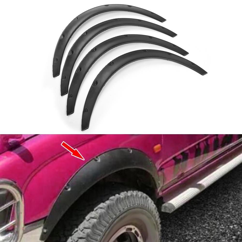 4pcs 80cm Universal Car Fender Flare Extra Wide Wheel Arches Sedan SUV