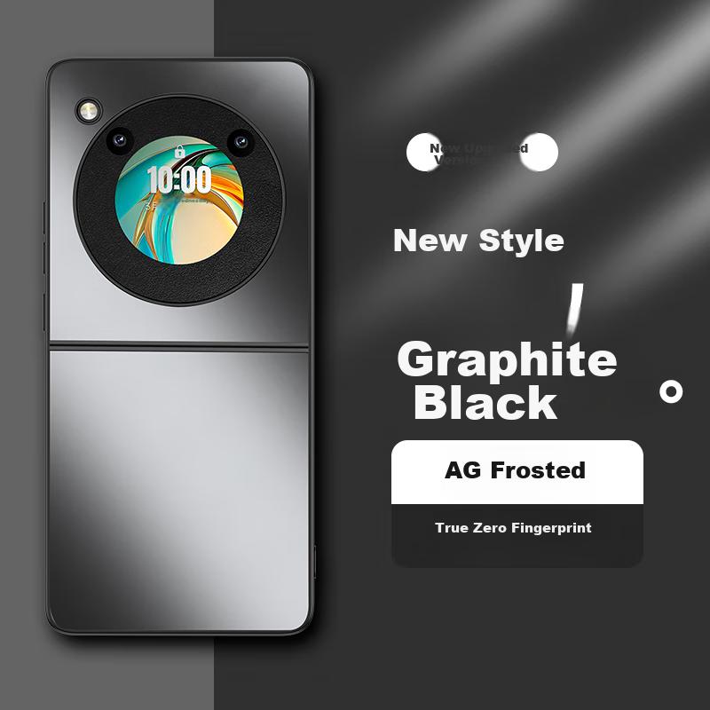 Case for Nubia Flip, ZTE Nubia Flip Protective Cover, Frosted Full Coverage Ultra-Thin Shockproof Anti-Fingerprint Personalized - Graphite Black