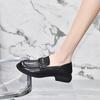 2025 Spring New Loafers Women's Flat-soled Single Shoes First Layer Cowhide Round Head Casual Women's Shoes Two Wear Lazy Shoes