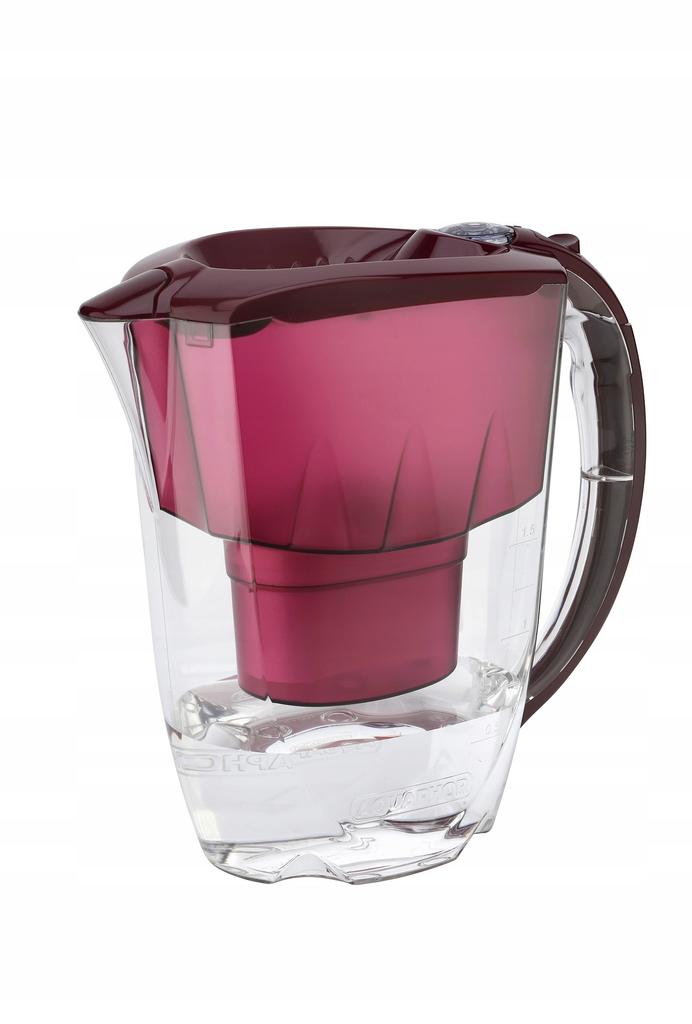 Dzbanek Filtrujący Aquaphor Amethyst 2,8 L + 3 Wkłady, Wiśniowy