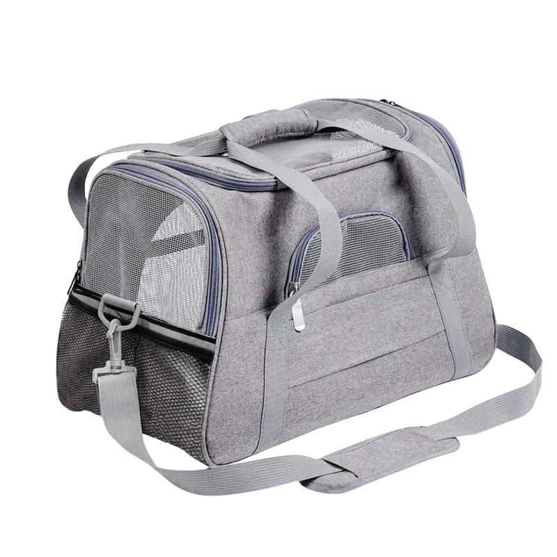 

Переноска для кошек Переноска для собак Переноска для домашних животных Одобрено авиакомпанией для маленьких собак Средние кошки Щенки Складная дорожная переноска для собак для щенков (44x25x28cm)