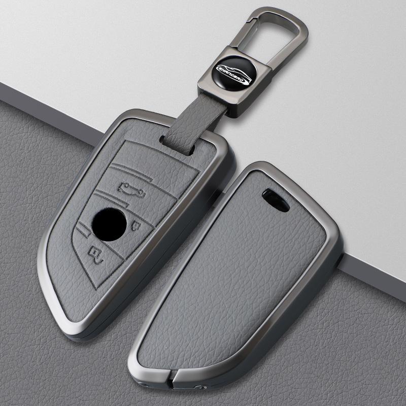 Zinc Alloy Leather Car Key Case For Bmw X1 X3 X5 X6 X7 1 3 5 6 7 Series G20 G30 G11 F15 F16 G01 G02 F48 F39 520 525 F30 Key Case