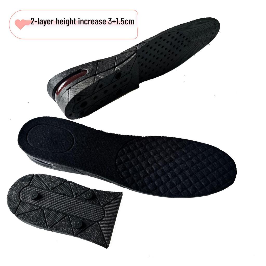 Thickened PU Air Cushion Insole: Shock-Absorbing, Height-Increasing Pad for Men & Women
