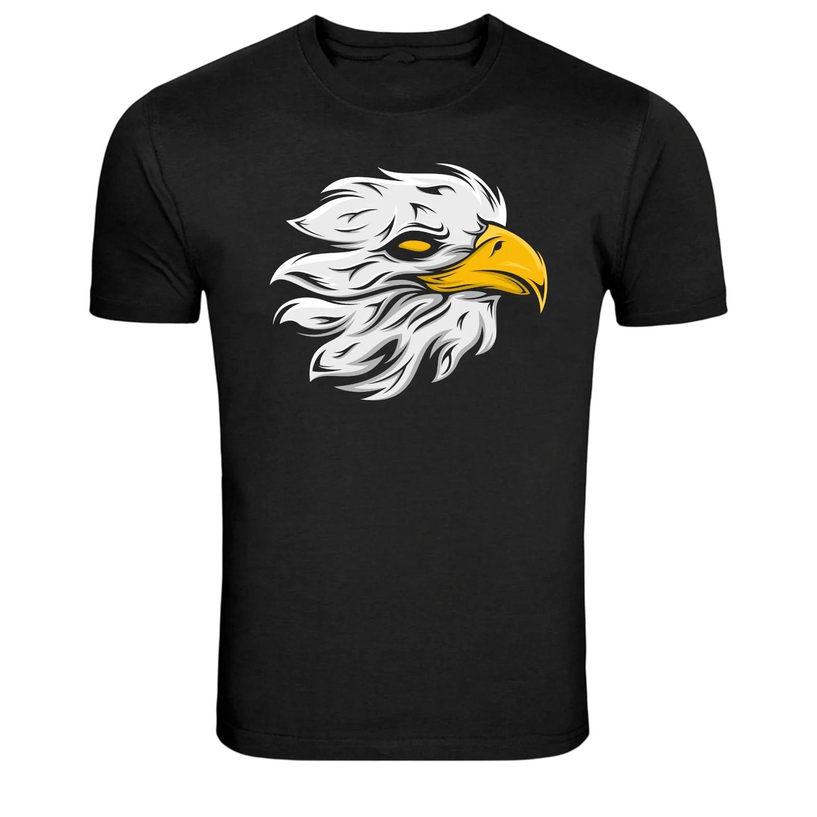 Eagle Head Mascot Graphic Animal Bird Graphic T-Shirt M