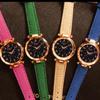 Women Luxury Watch Personality Romantic Luminous Starry Sky Wristwatch Leather Rhinestone Watch