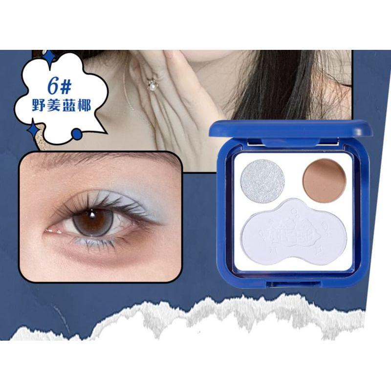 xixi - A Flip Eye Shadow Blush Palette - #6 Blue Coconut