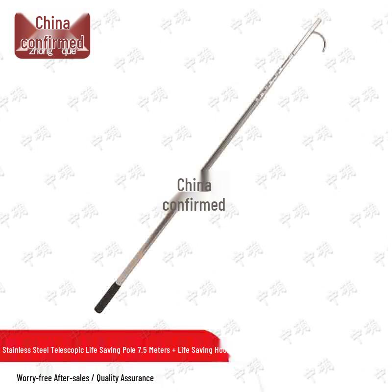 Telescopic Stainless Steel Rescue Pole with Hook
