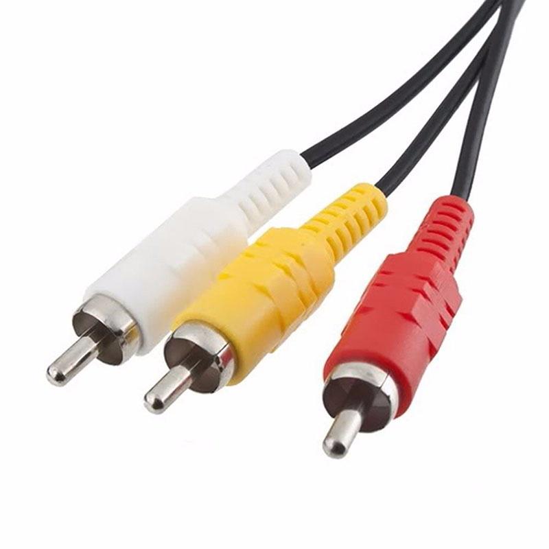 AV RCA Cable For PS1 PS2 PS3 – Playstation Composite Video & Audio Cord, 1.8m Length