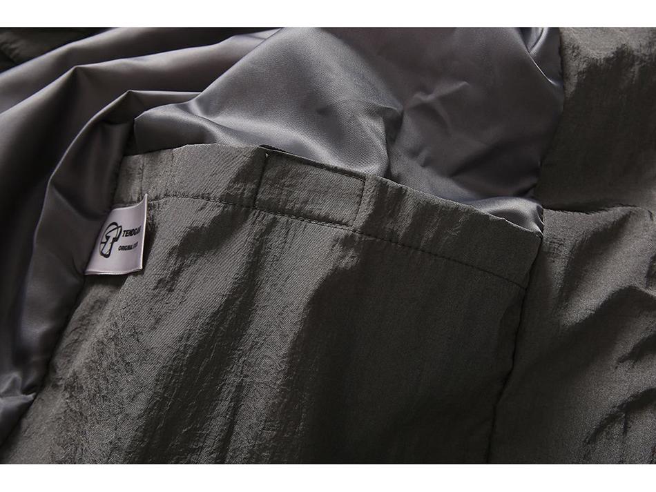 TENDGANK Color Block Hooded Windbreaker with Pockets - Japanese Retro Style