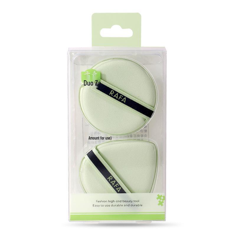 

Kaqidodo 2 шт. Двусторонние спонжи с воздушной подушкой без латекса для влажного и сухого макияжа - Без пудры .