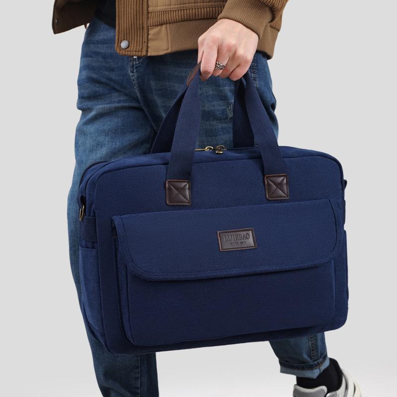Fashionable and Casual Men's Business Trip Handbag for Work Commuting Home Travel Bag Casual Simple Crossbody Storage Bag
