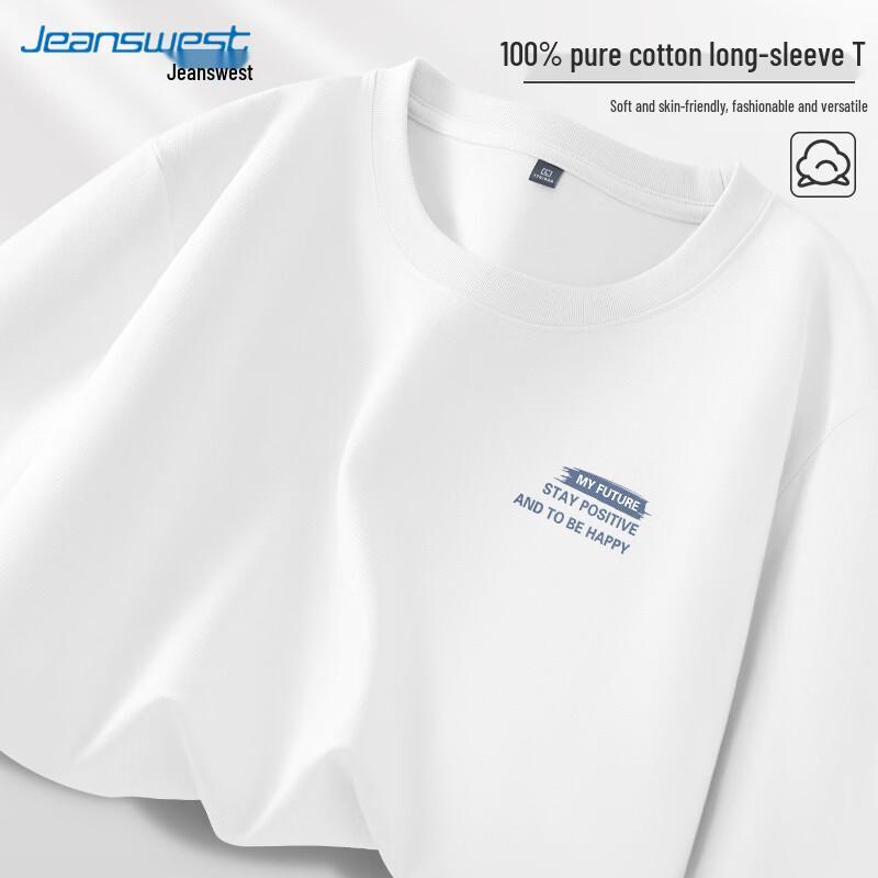 Jeanswest Men's Casual Cotton Long Sleeve T-Shirt