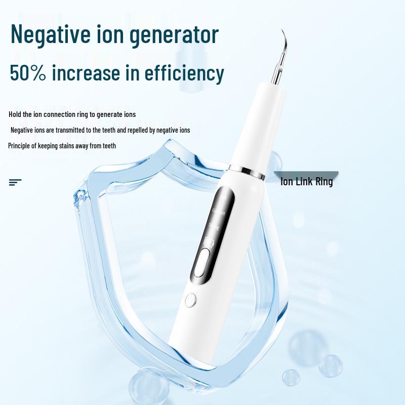 Portable Ultrasonic Electric Tooth Cleaner - Tartar & Plaque Remover, Teeth Whitening Device