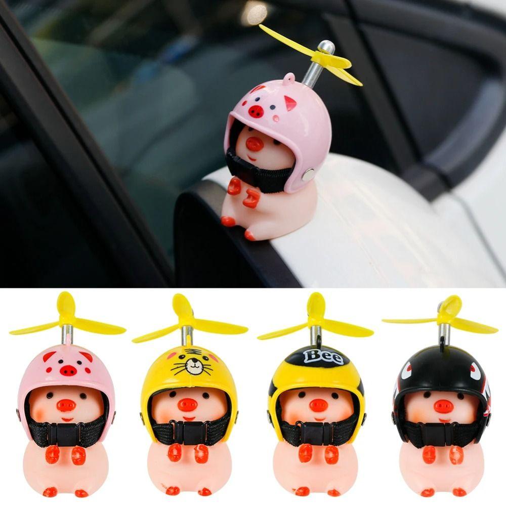 

Propeller Little Yellow Duck Car Interior Propeller Helmet Car Duck With Helmet Car Accessories Style 10