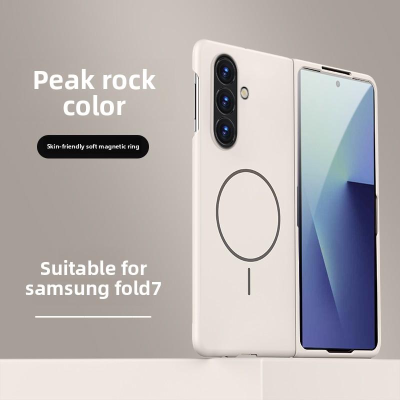 

Magnetic Phone Case for Samsung Galaxy Z Fold 7 6 5 4 ZFold7 Z Fold6 Fold5 Framless for Magsafe Slim Frosted Protective Cover Galaxy Z Fold5