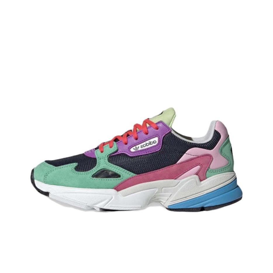 

кроссовки adidas Falcon Collegiate Navy Multi-Color (W) Black/Green/Pink CG6211