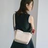 [Breath TOPKAPI] Waterproof Nylon and Leather Combination 3-Compartment Shoulder Bag (Pale Pink)