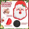 Father Christmas Faux Cashmere Carpet Soft Absorbent Bathroom Floor Mats Bedroom Living Room Carpet Home Decoration