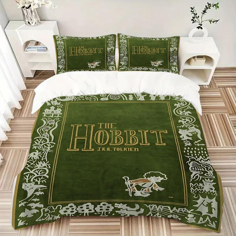 3pcs The Hobbit Book Duvet Cover Set (1 Duvet Cover + 2 Pillowcases, No Core) - Comfortable, And Breathable Bedroom Decoration yy251104054