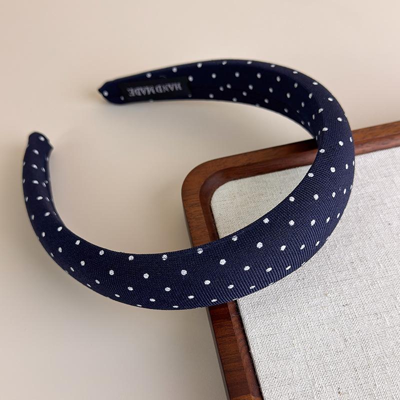 Polka Dot Hair Bands for Women Floral Print Hair Hoop Headbands Sweet Girls Plaid Hairband Hair Accessories Headwear Headdress
