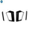 Black Car Front Fog Lamp Air Inlet Decor Frame Cover Trim Fit For GAC Trumpchi Empow   Exterior Accessories