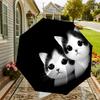 Adorable Kitten Print Umbrella   Automatic Opening & Closing, Outdoor Protection, Lightweight and Durable Travel Accessory 128