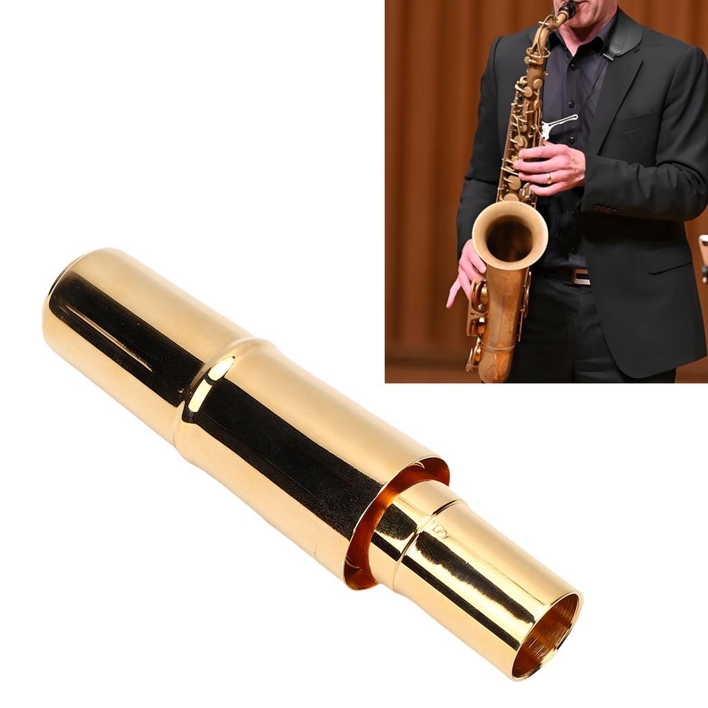   Saxophone Mouthpiece Brass Bb Sax Mouthpiece with   for Sax Professionals and Beginners 5#