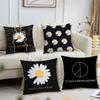 Fashion Luxury P-PeaceminusoneS Pillow Case Living Room Sofa Cushion Cover Suitable For Home Bedroom Room Decoration