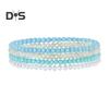 4Pcs/Set Beach Bracelet Fine Workmanship Non-Fading Stacked Bracelet Faux Crystal Versatile Bracelet for Daily Wear