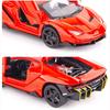 1:Juguete de modelo de coche de aleación fundido a presión Lambo LP770 a escala 32, vehículo extraíble con sonido y luz para niños y adultos, colección de regalos