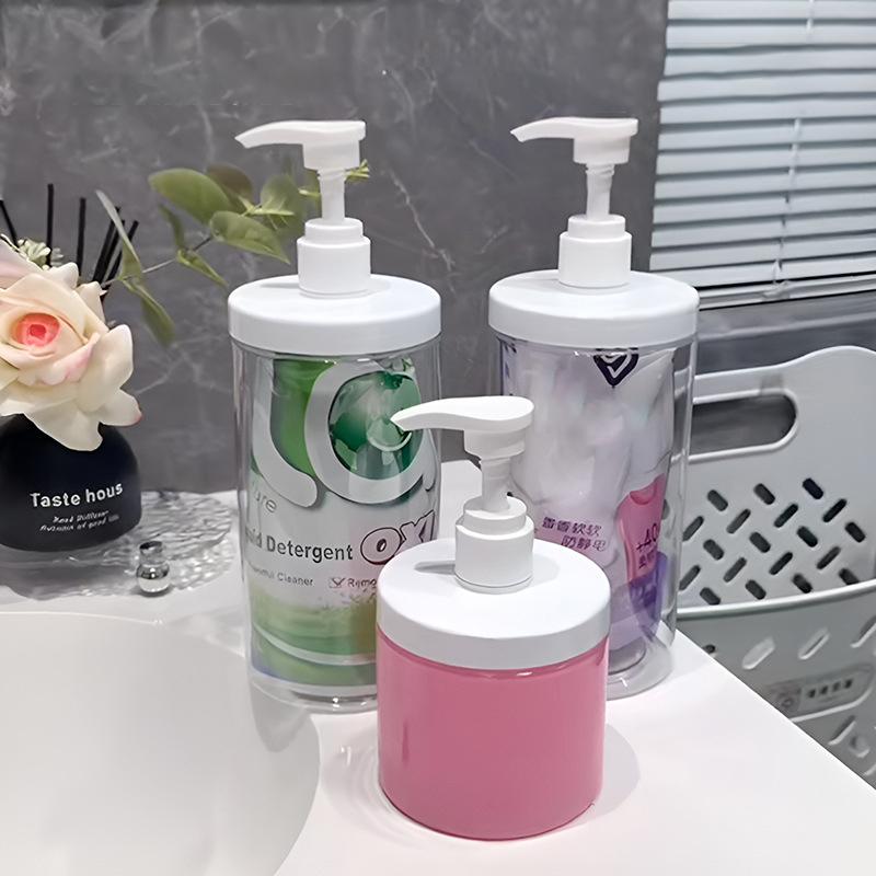 500/1000Ml Airtight Laundry Detergent Powder Storage Box Container Grain Storage Jar Bleach Storage Container Foam Dispenser