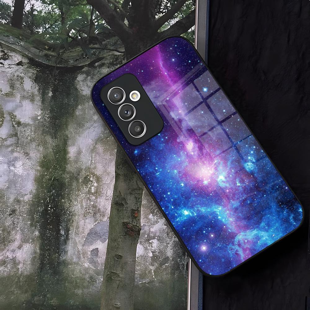 

Чехол для телефона Космос для Галактики Вселенной Стекло Для Samsung Galaxy S24 S26 S25 S22 S20 S23 S21 Ultra Fe Plus A16 A34 A54 A24 A52 A53 Galaxy S24 Plus