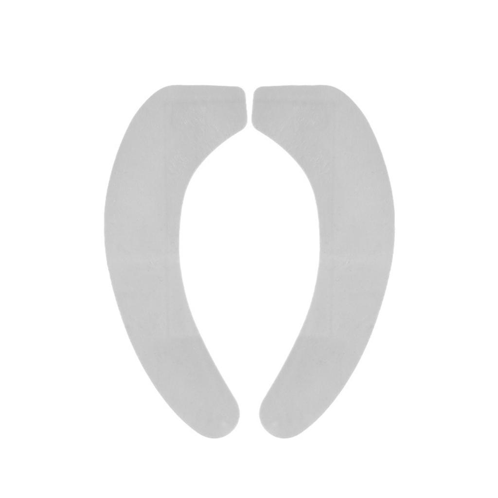 2PCS Washable Toilet Seat Cover Pad Static Adhesive Polyester Toilet Seat Sticker Soft Reusable Bathroom Closestool Warmer Mat