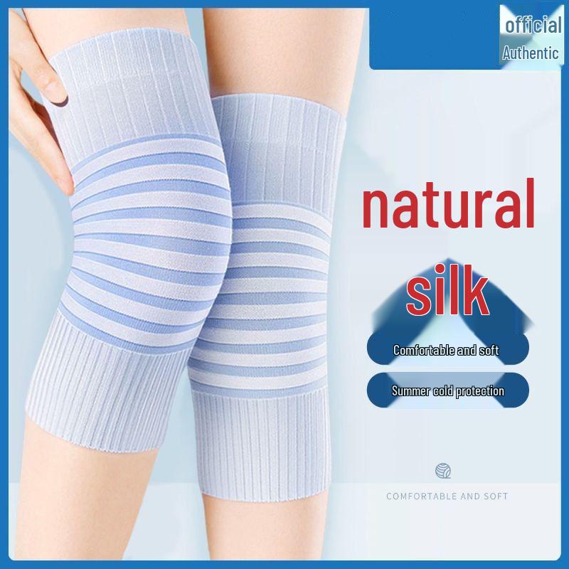 Unisex Mulberry Silk Knee Pads for Warmth and Joint Protection in All Seasons