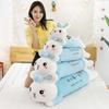 Cute Rabbit Doll Lying Down Rabbit Doll Large Rabbit Throw Pillow Plush Toy Happy Rabbit Sleeping Doll