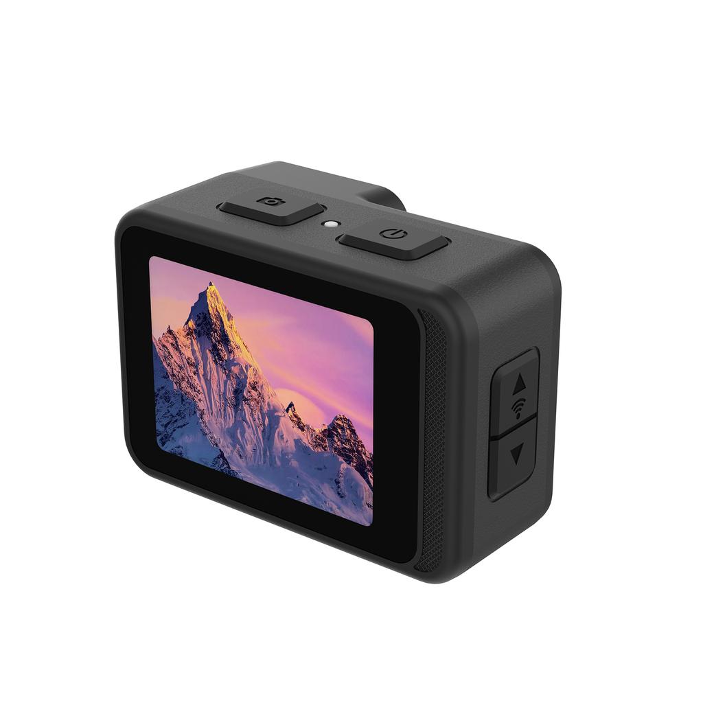 4K 60FPS Action Camera 24MP WiFi Sports Camera 170 degrees  Wide Angle Lens Dual Screen Touch Control Anti Shake 21M