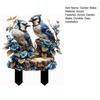 Garden Stake Blue Bird with High-Definition Printing Weather-Resistant Acrylic Garden