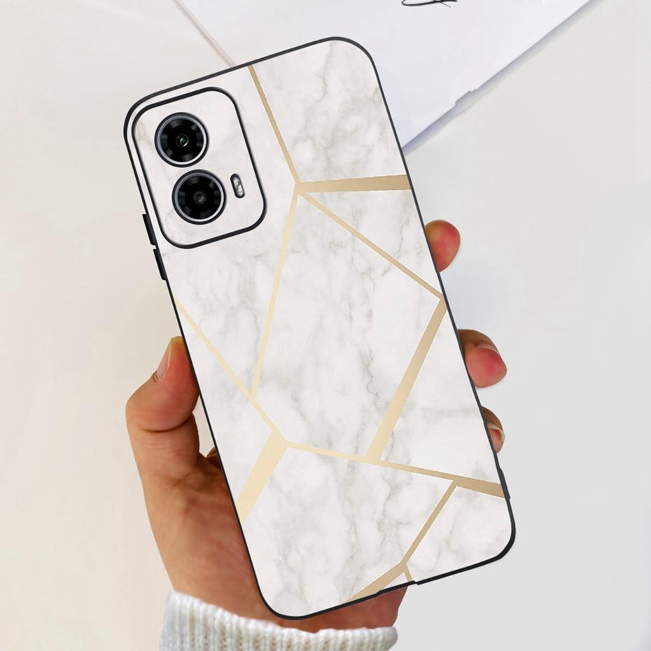 Phone Case For Motorola Moto G24 G34 2024 Cute Love Pattern Soft Silicon Back Cover For MOTO G24 G34 4G 5G