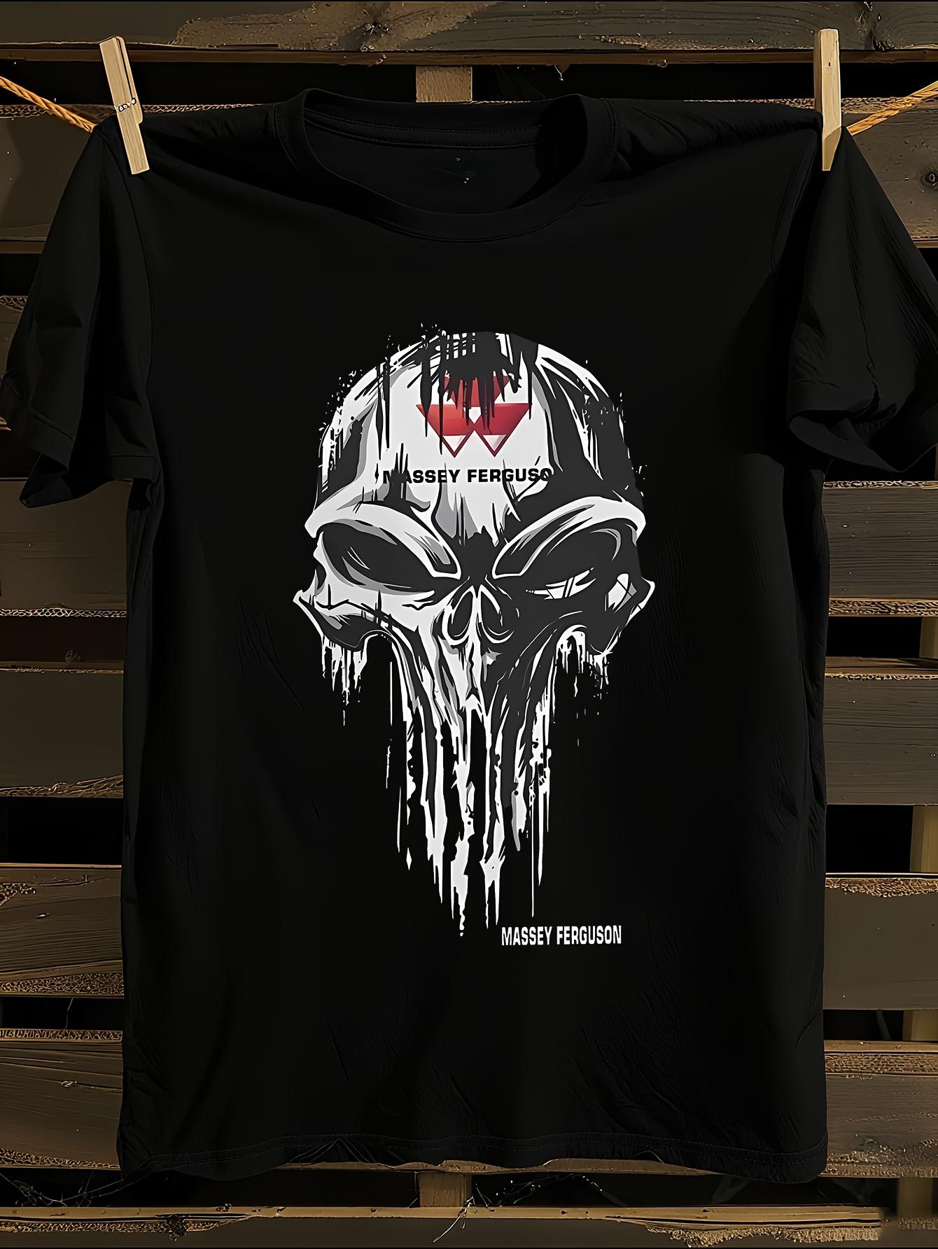 Massey Ferguson Skull Tractor Graphic Tshirt XXXXL