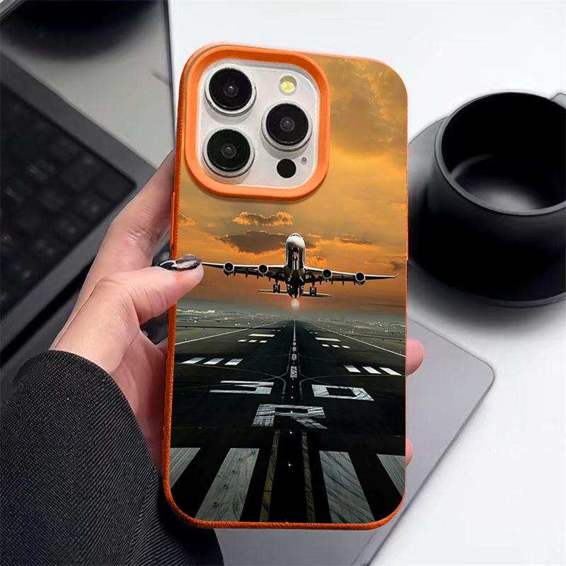 

Чехол для самолета для iPhone 16 Pro Max 15 14 13 12 11 Ударопрочный Тонкий Мягкий Силиконовый Чехол-накладка iPhone 16 Pro Max оранжевый