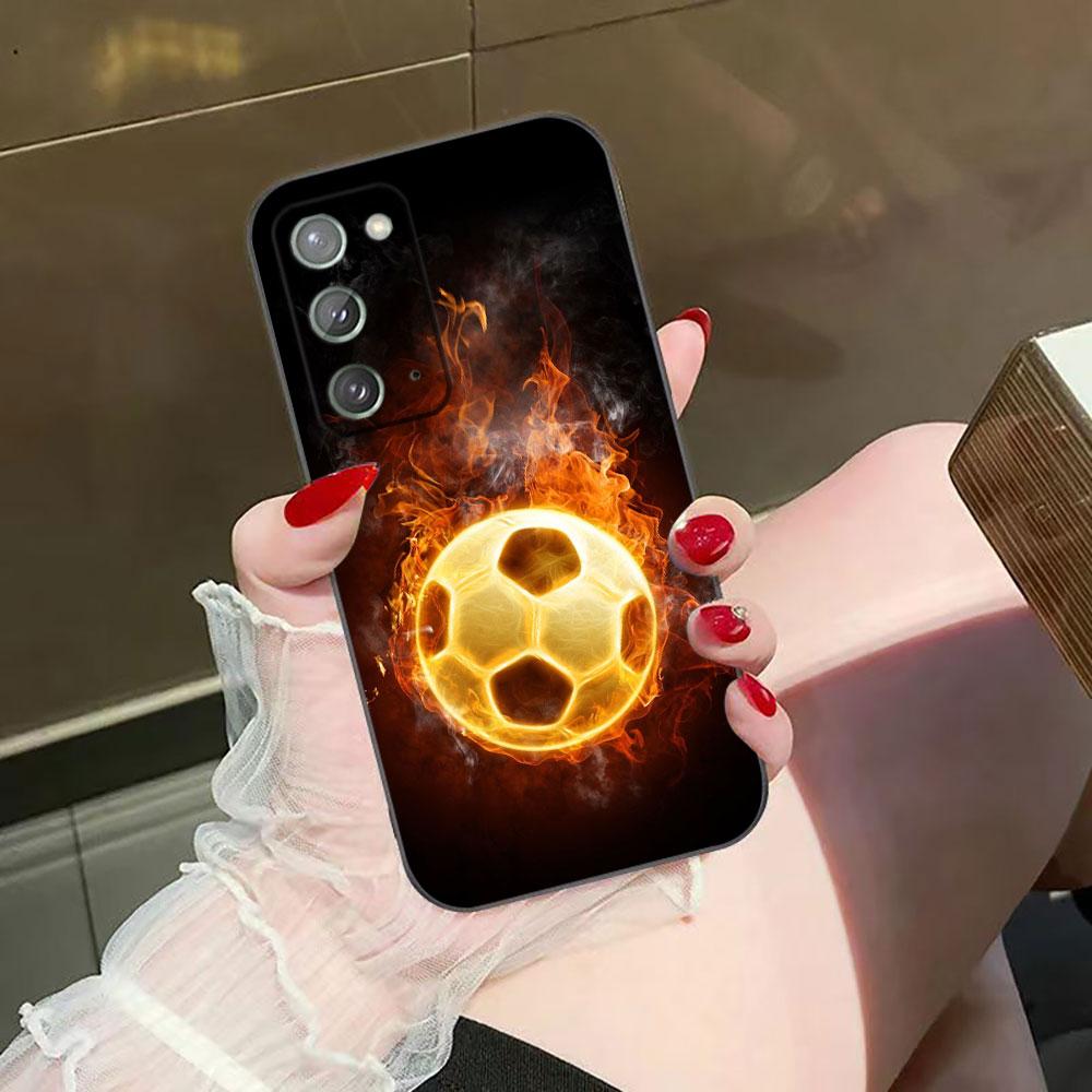 Soccer Football Ball Phone Case For Samsung NOTE 20 10 M23 M53 A80 A70 A50 A30 A24 A13 A12 A07 A06 A05S A04 A03S A03 A04E Cover