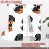 2D flat printing 2pcs Curtain Cute Dachshund Puppy Digital Printed Polyester Drapes Festive Curtains for Booths Studio