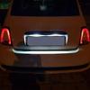 2x LED License Plate Light For Fiat 500 500C 2007 - 2016  Rear Car Number Plate Lamp Assembly CANbus Xenon White Car Light Parts