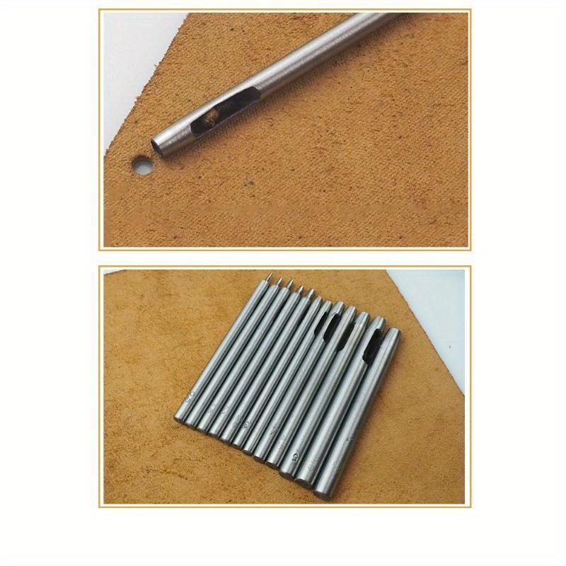 10pcs/Sets Leather Puncher DIY Leather Tool Belt Punch