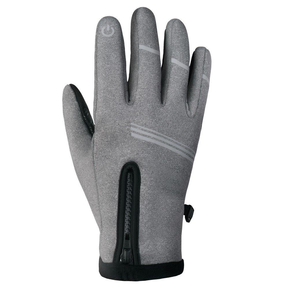 Touchscreen cycling gloves, size , gray