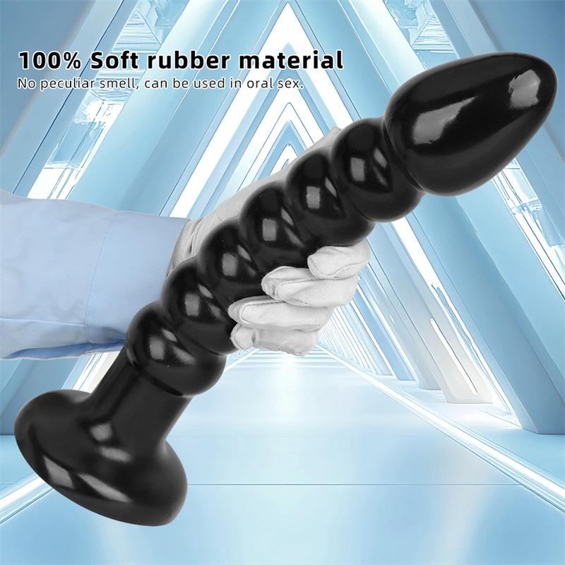 Black Super Long Anal Bead Anal Plug for Going Out To Wear Anal Strip Anal Training Torture Device Anal Expansion Anus